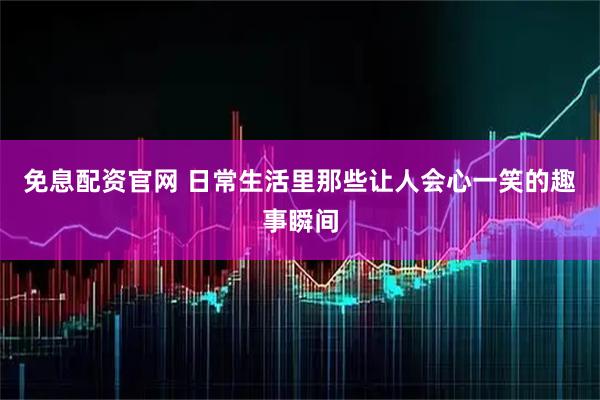 免息配资官网 日常生活里那些让人会心一笑的趣事瞬间