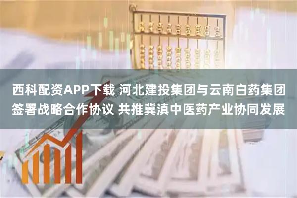西科配资APP下载 河北建投集团与云南白药集团签署战略合作协议 共推冀滇中医药产业协同发展